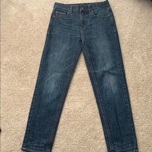 2 blue jeans one cargo other casual slim